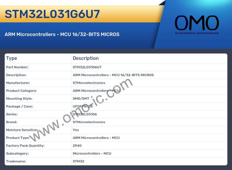 STM32L031G6U7