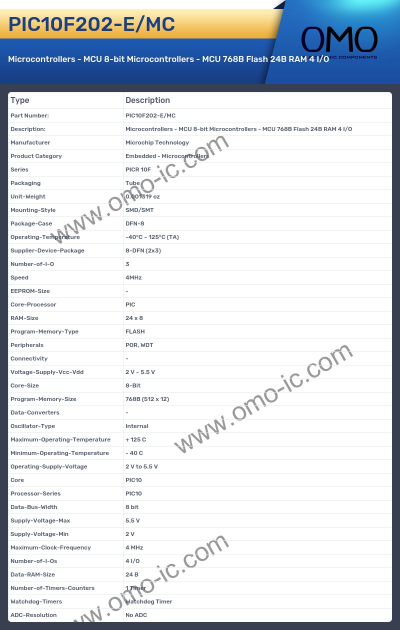 PIC10F202-E/MC