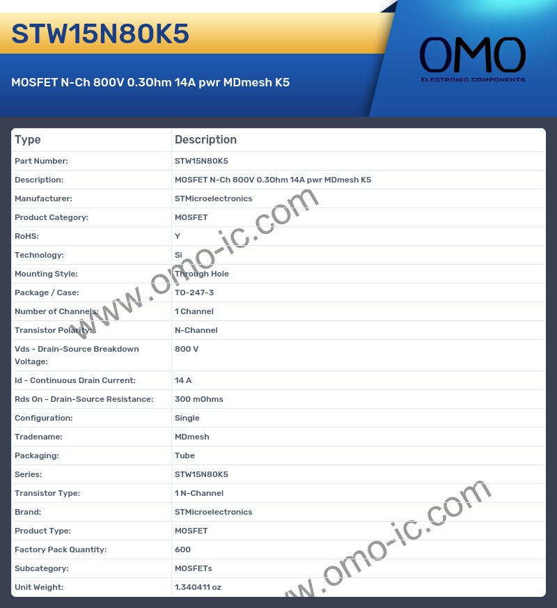 STW15N80K5