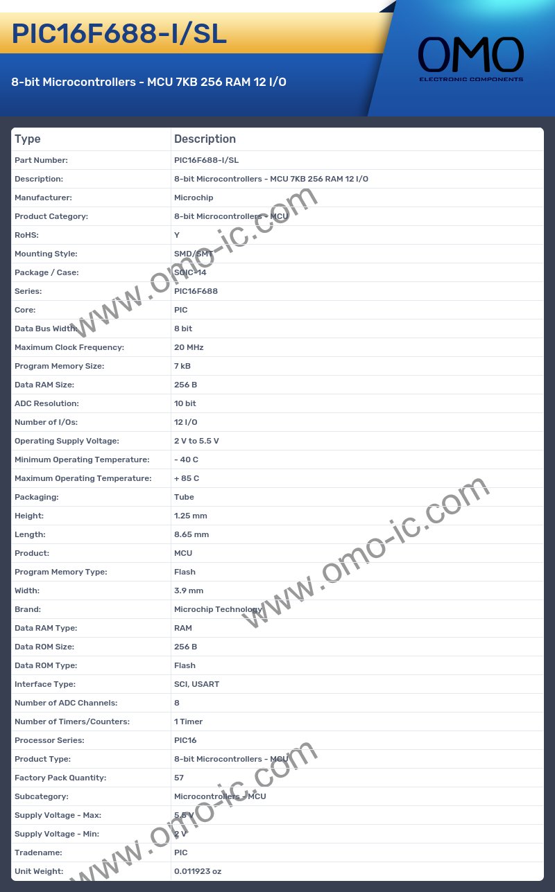 PIC16F688-I/SL