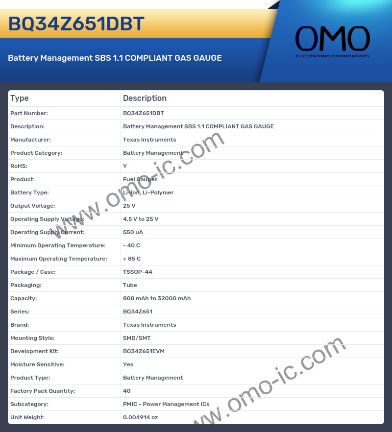BQ34Z651DBT