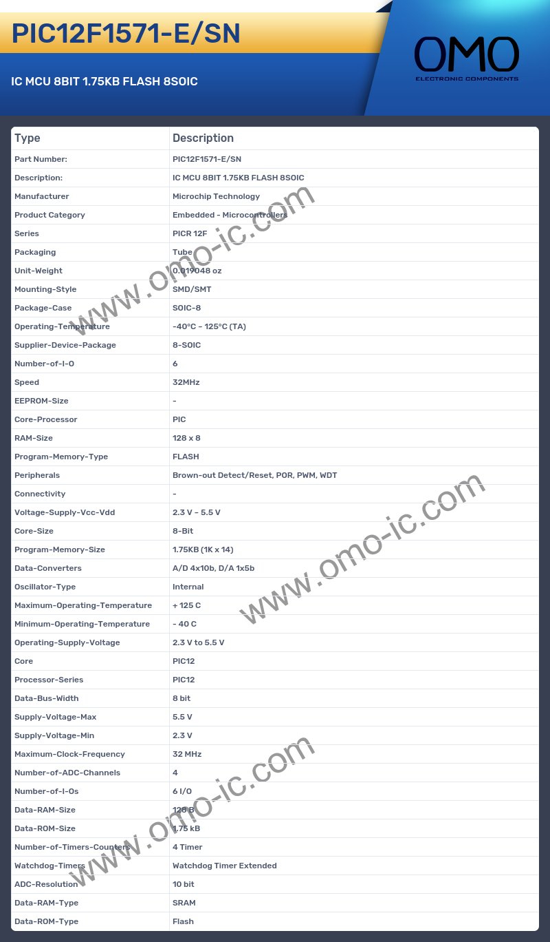 PIC12F1571-E/SN