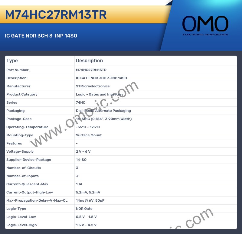 M74HC27RM13TR
