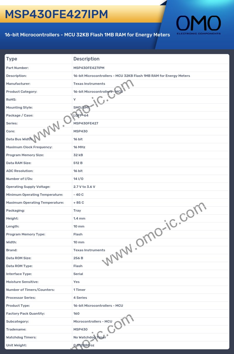 MSP430FE427IPM