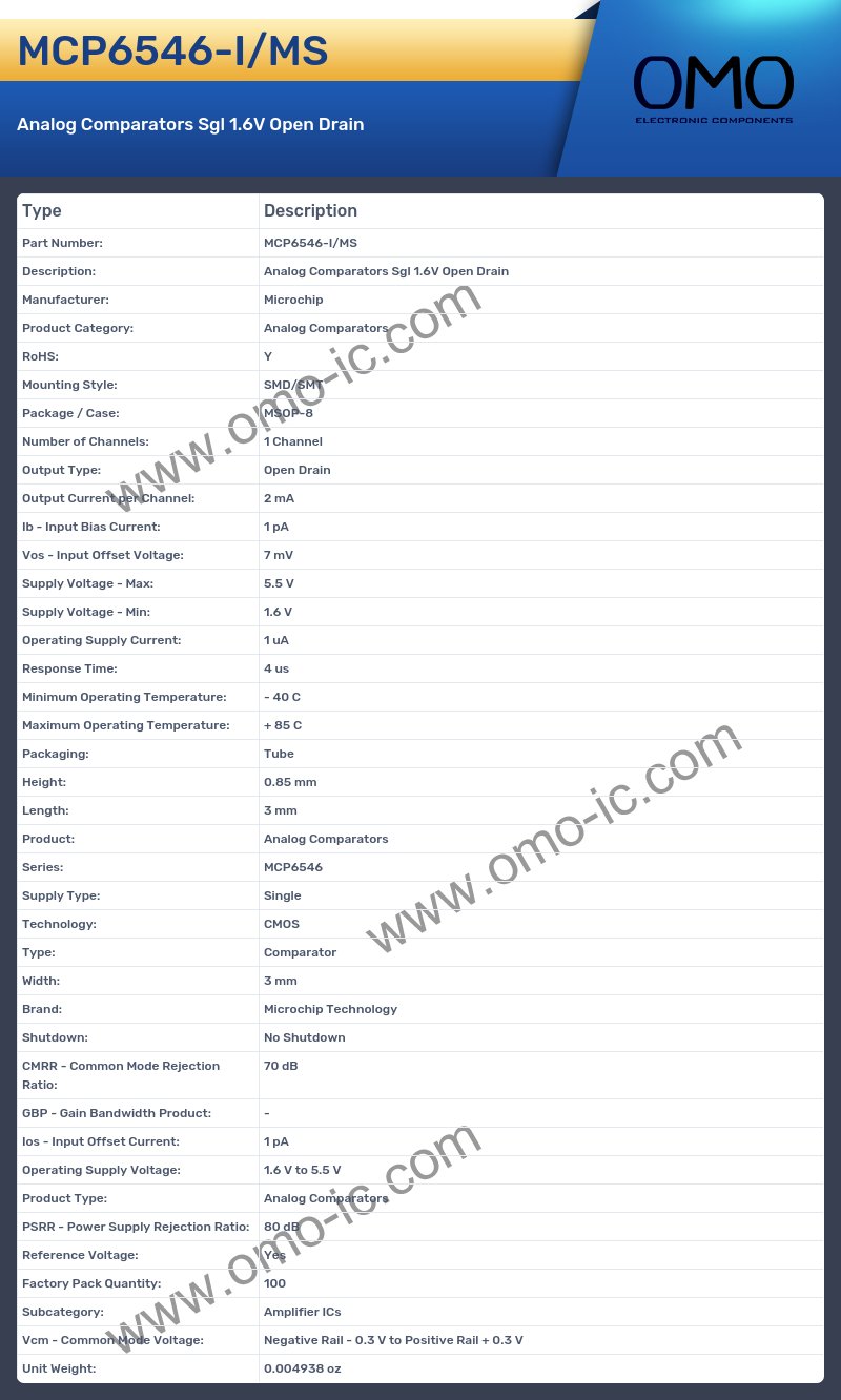 MCP6546-I/MS