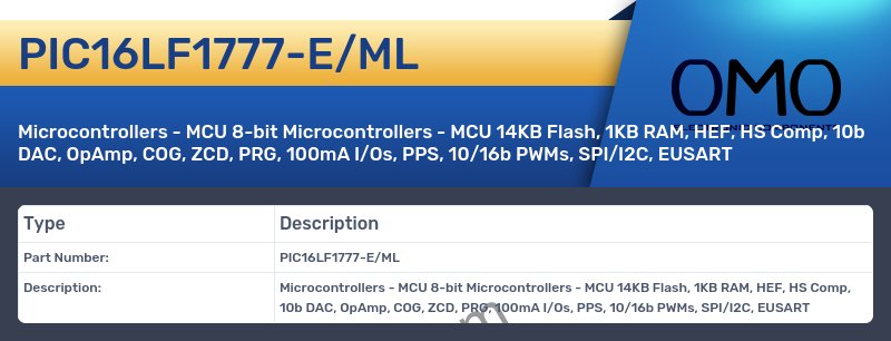 PIC16LF1777-E/ML
