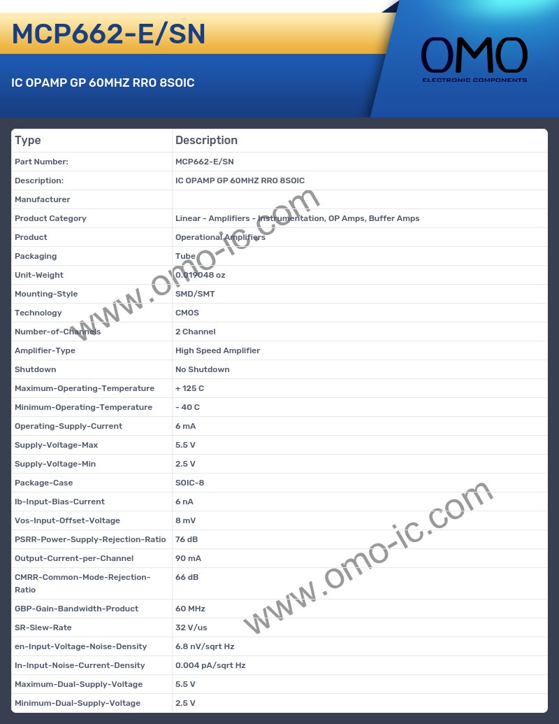 MCP662-E/SN