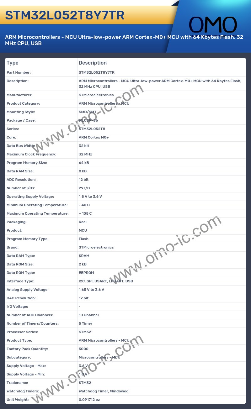STM32L052T8Y7TR