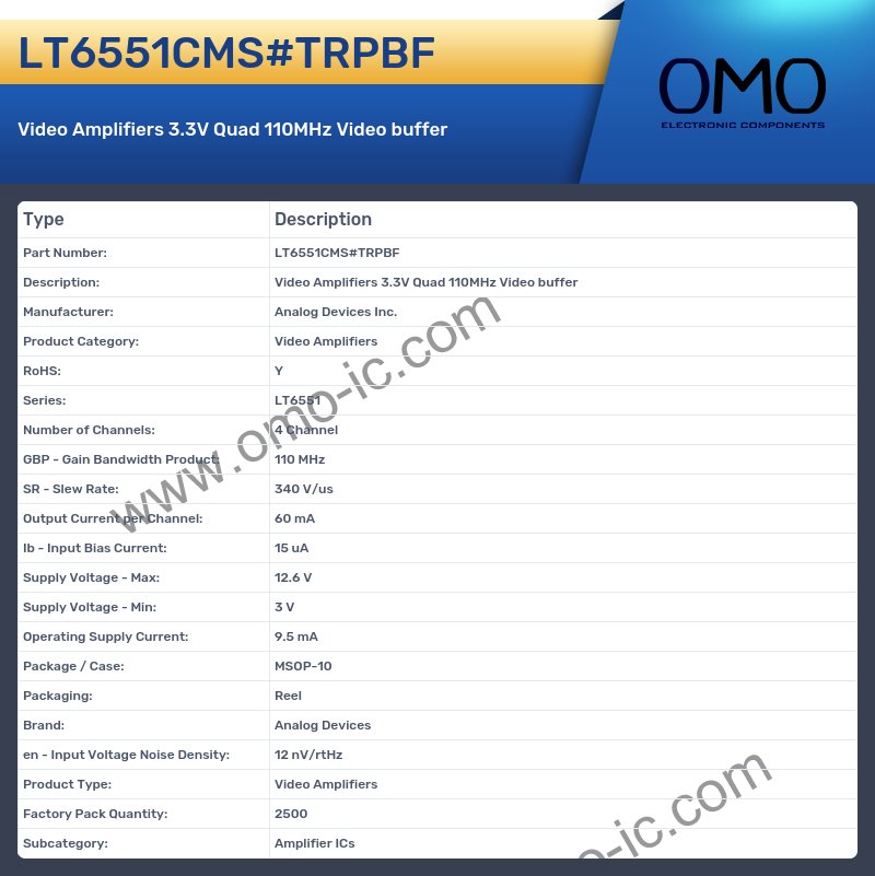 LT6551CMS#TRPBF