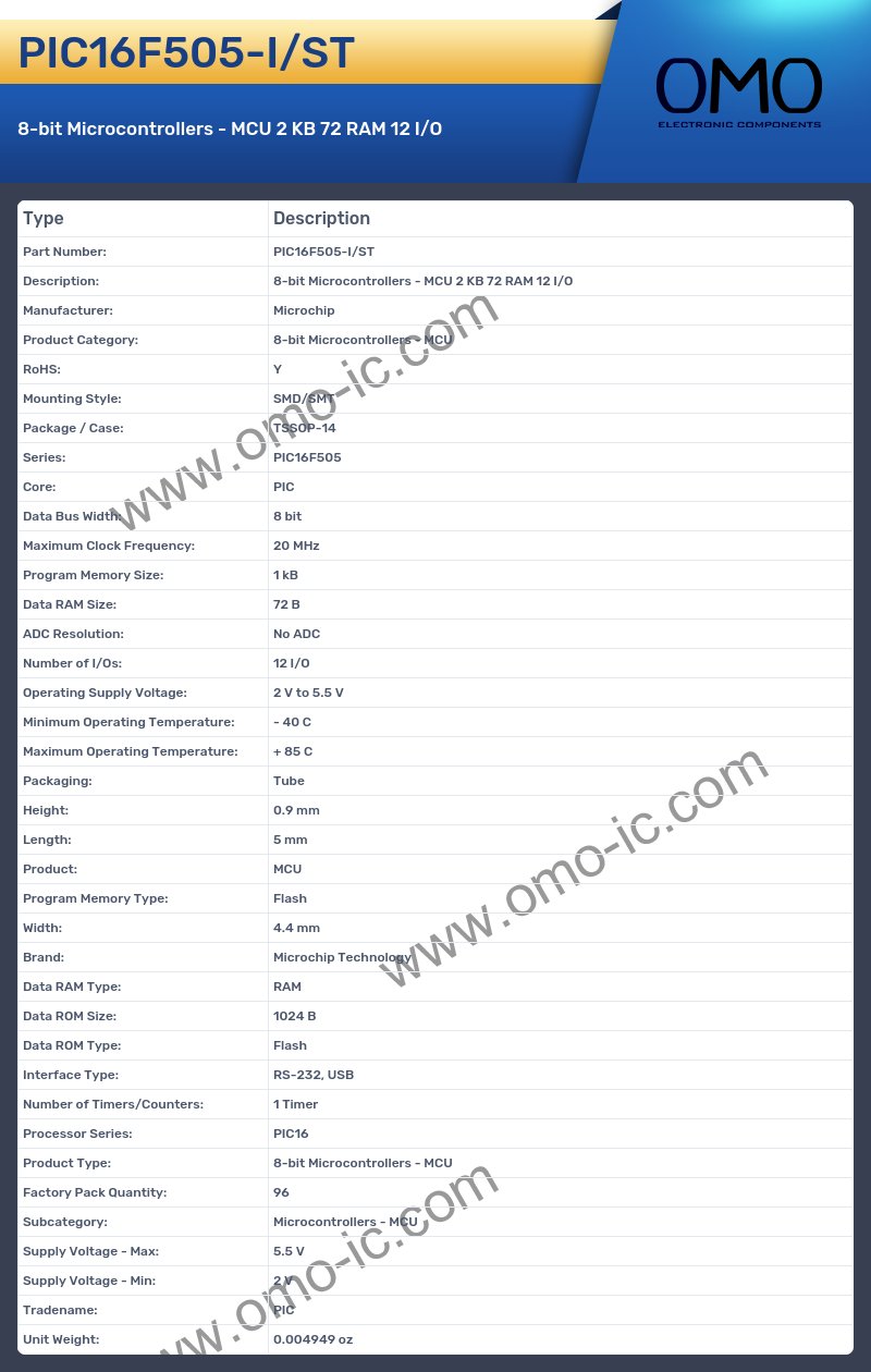 PIC16F505-I/ST