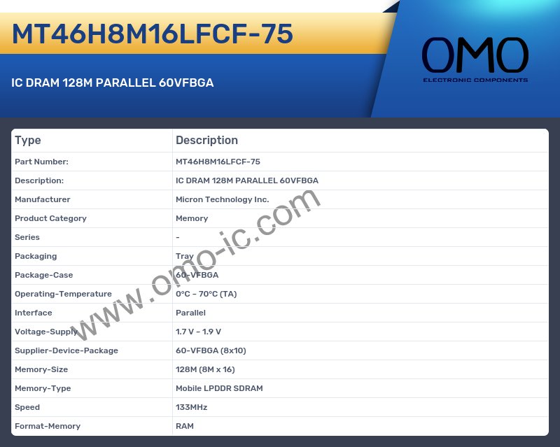 MT46H8M16LFCF-75