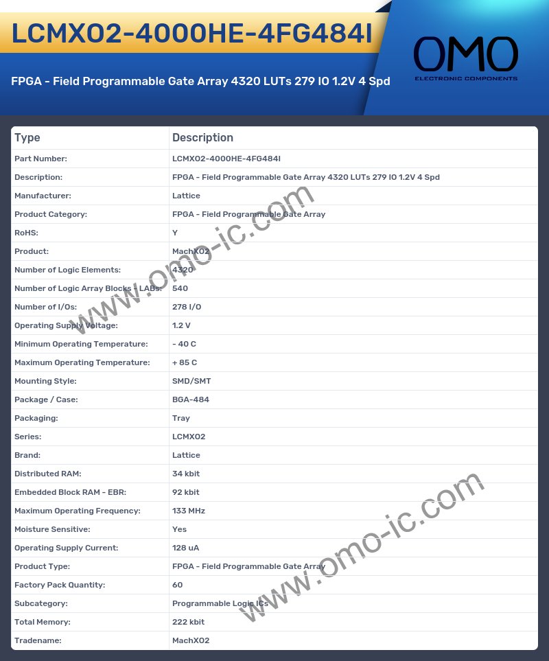 LCMXO2-4000HE-4FG484I
