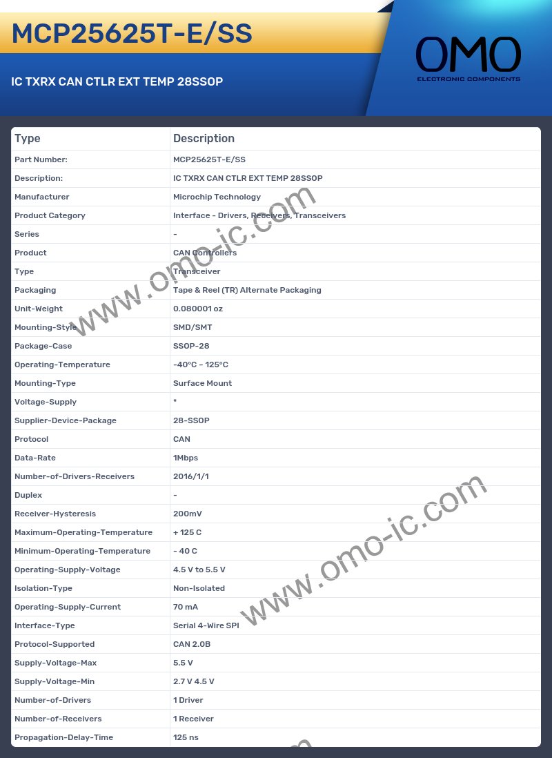MCP25625T-E/SS