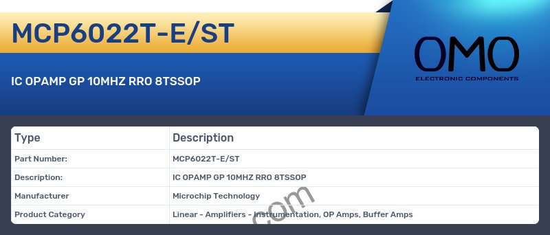 MCP6022T-E/ST