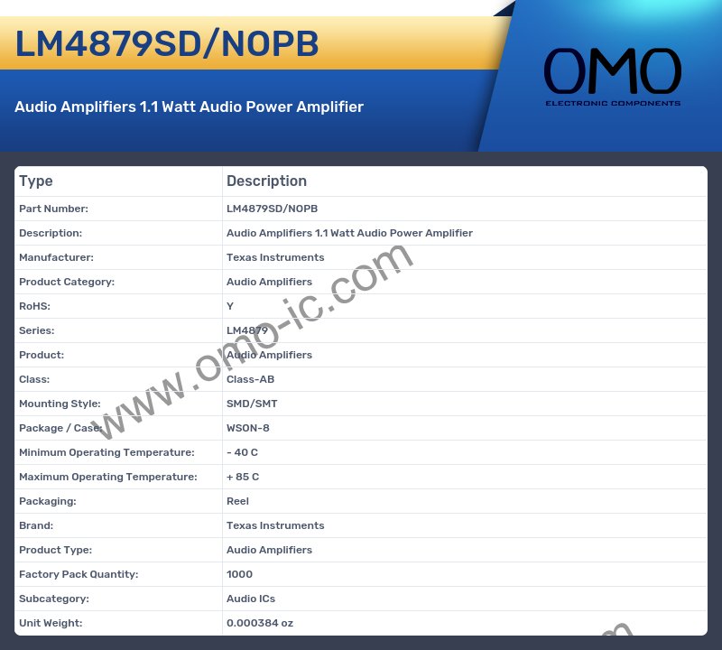 LM4879SD/NOPB