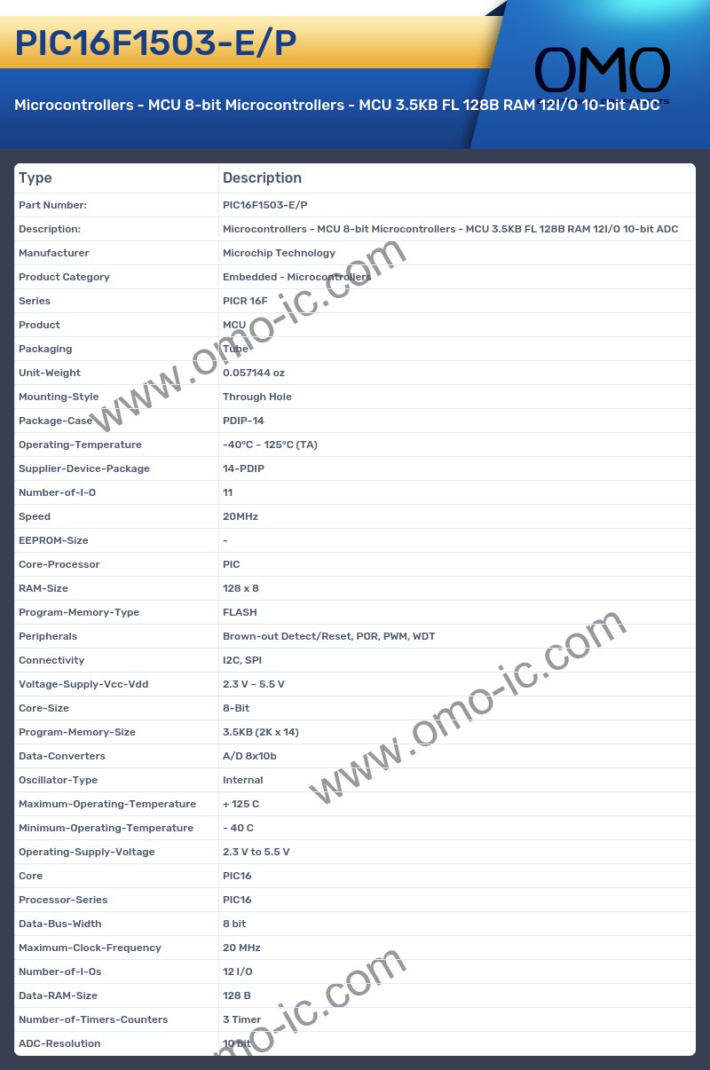 PIC16F1503-E/P
